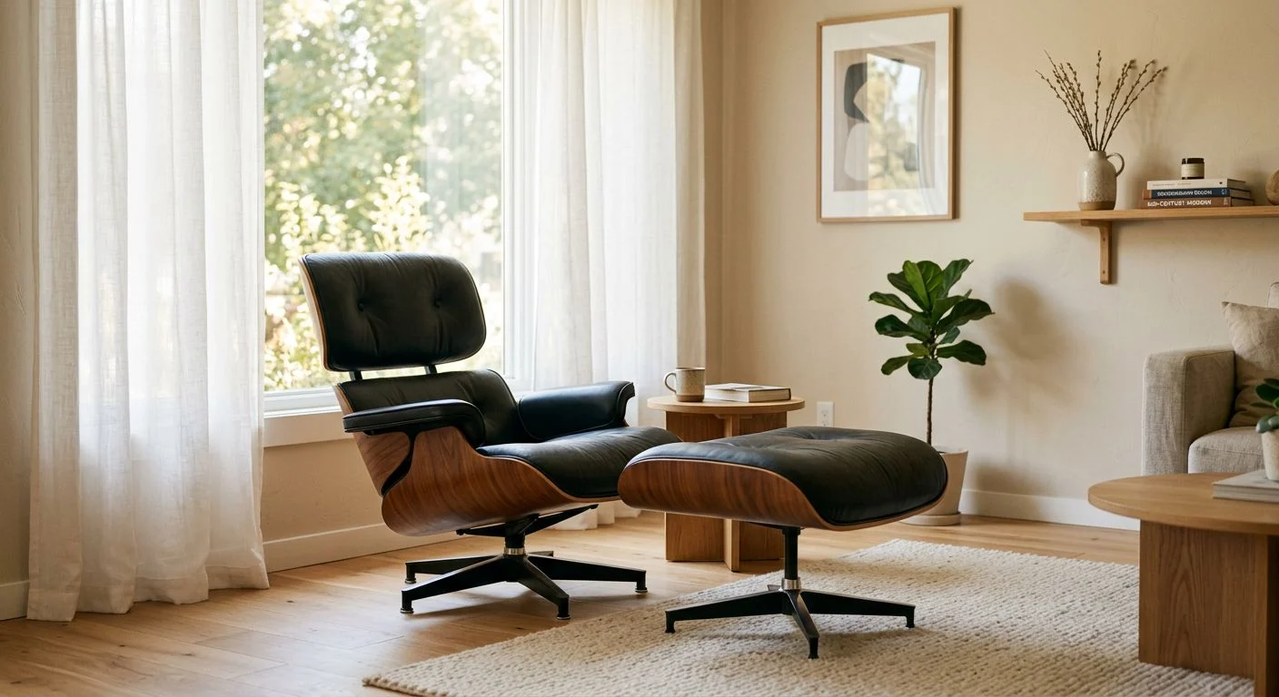 Kultowy fotel Eames Lounge Chair – historia, ergonomia i sekret przytulności w stylu hygge