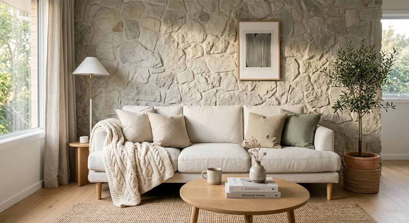 Kamień na ścianę – jaki wybrać do przytulnego wnętrza w duchu hygge?